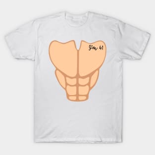 Six Pack I'm 41th Birthday Funny Men T-Shirt